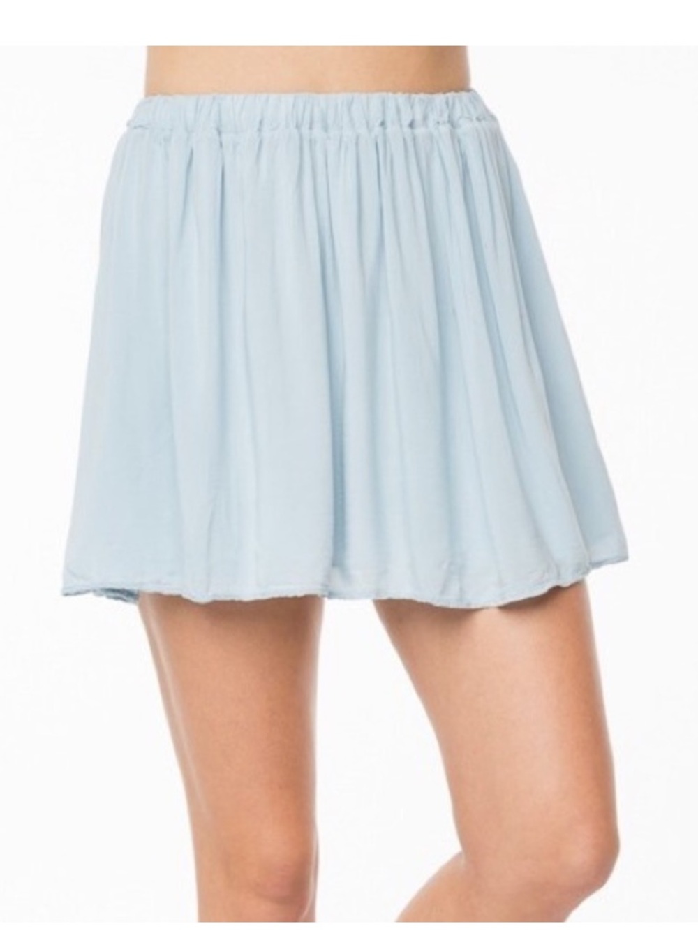 Brandy Melville Light Blue Circle Skater Skirt